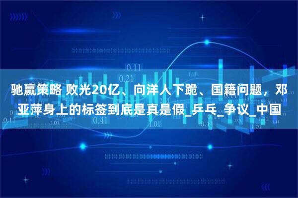 驰赢策略 败光20亿、向洋人下跪、国籍问题，邓亚萍身上的标签到底是真是假_乒乓_争议_中国